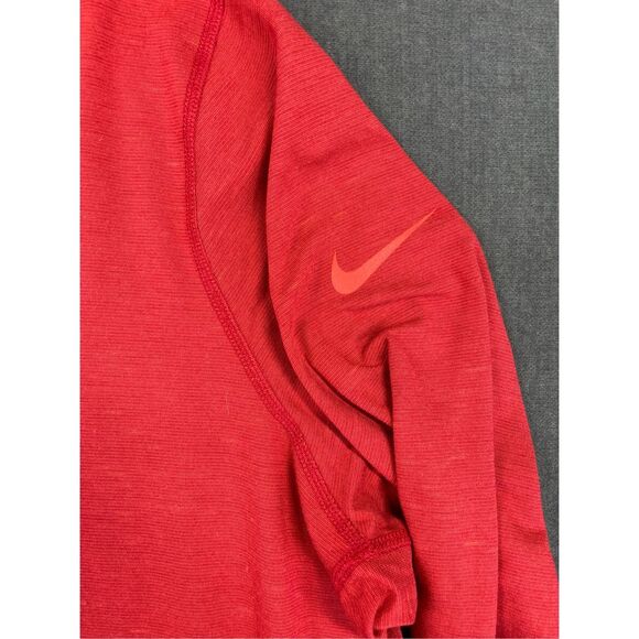 Nike Houston Texans Quarter Zip Pullover Men 2XL Red Dri-Fit NFL Street Style - Picture 4 of 10